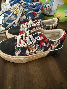 Kids Sonic the Hedgehog Sneaker Lot of 3 Pairs